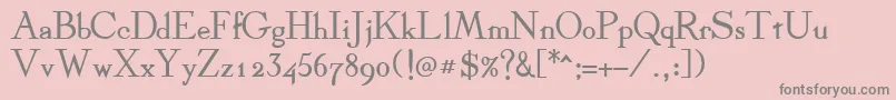 DickensBold Font – Gray Fonts on Pink Background