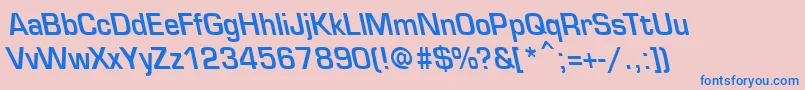 EurosecondbackslantBold Font – Blue Fonts on Pink Background