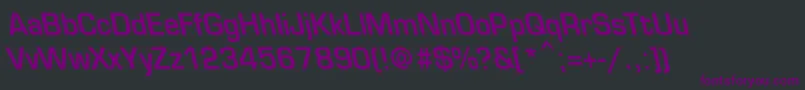 EurosecondbackslantBold Font – Purple Fonts on Black Background