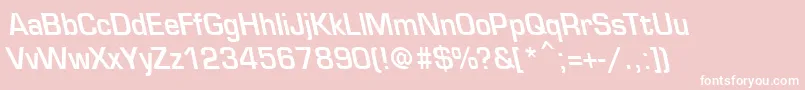 EurosecondbackslantBold Font – White Fonts on Pink Background