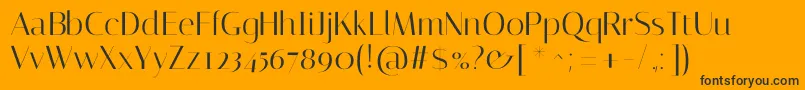 ItalianaRegular Font – Black Fonts on Orange Background