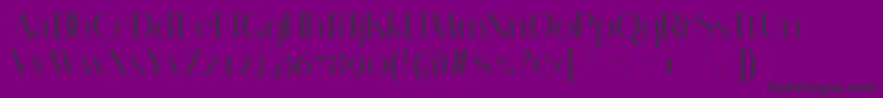 ItalianaRegular Font – Black Fonts on Purple Background