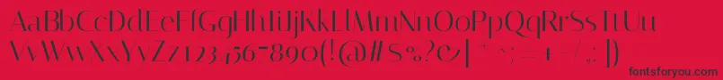 ItalianaRegular Font – Black Fonts on Red Background