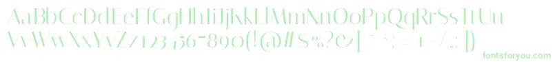 ItalianaRegular Font – Green Fonts on White Background