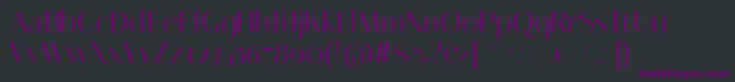 ItalianaRegular Font – Purple Fonts on Black Background