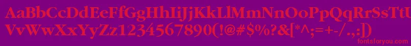 Aggcb Font – Red Fonts on Purple Background