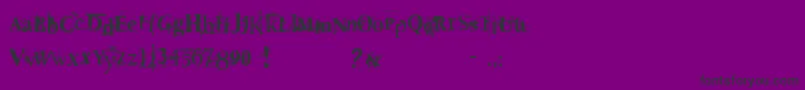 Deat Font – Black Fonts on Purple Background