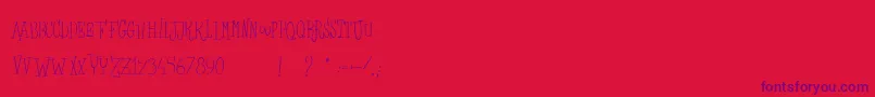 fuente LesSorcieresDeLaLuneNoire – Fuentes Moradas Sobre Fondo Rojo