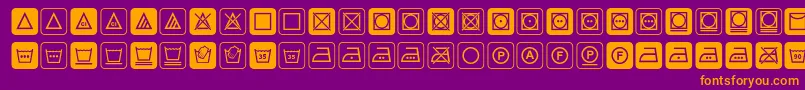 fuente Notice3std – Fuentes Naranjas Sobre Fondo Morado