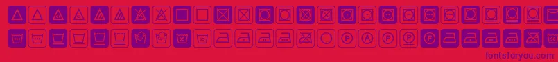 Notice3std Font – Purple Fonts on Red Background