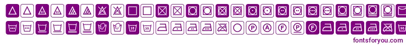 Notice3std-Schriftart – Violette Schriften auf weißem Hintergrund