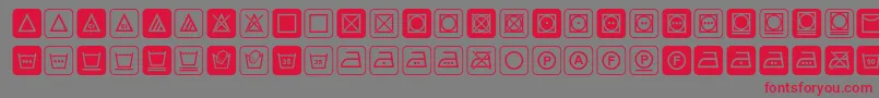 Notice3std Font – Red Fonts on Gray Background