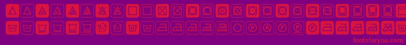 Notice3std Font – Red Fonts on Purple Background