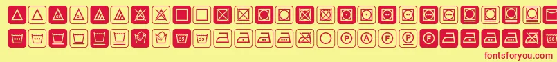 Notice3std Font – Red Fonts on Yellow Background