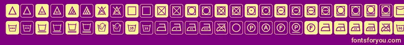 Notice3std Font – Yellow Fonts on Purple Background