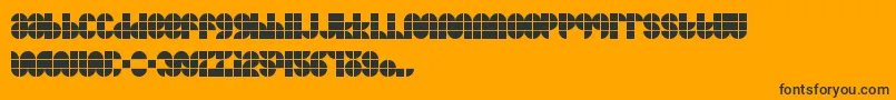 Mkftiler Font – Black Fonts on Orange Background