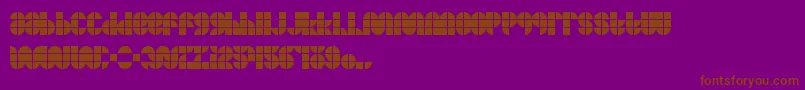 Mkftiler Font – Brown Fonts on Purple Background