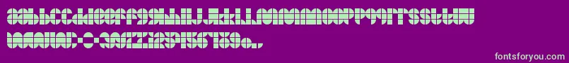 Mkftiler Font – Green Fonts on Purple Background