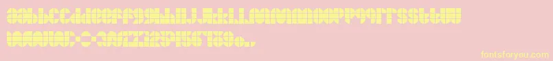 Mkftiler Font – Yellow Fonts on Pink Background