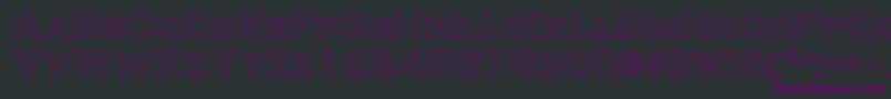 CimierHollow Font – Purple Fonts on Black Background