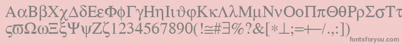 SymbolMediumフォントについての詳細 フォントSymbolMedium – ピンクの背景に灰色の文字