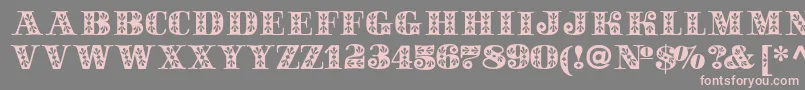 Sapphirec-Schriftart – Rosa Schriften auf grauem Hintergrund