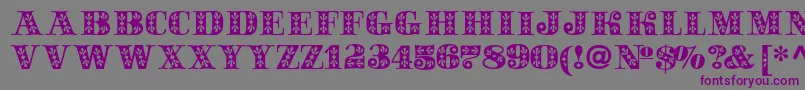 Sapphirec Font – Purple Fonts on Gray Background