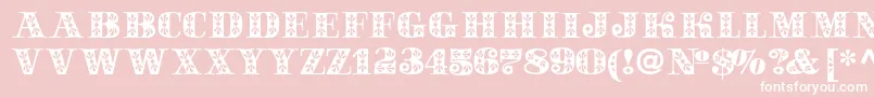 Sapphirec Font – White Fonts on Pink Background