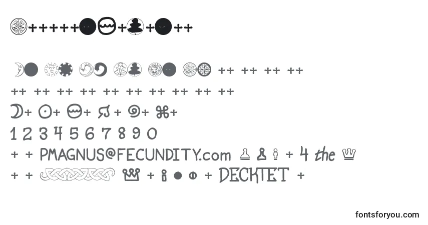 Шрифт FortuneWidgets – алфавит, цифры, специальные символы