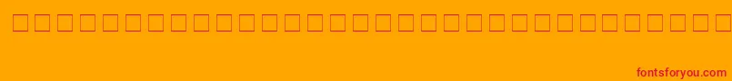 NoraCasual Font – Red Fonts on Orange Background