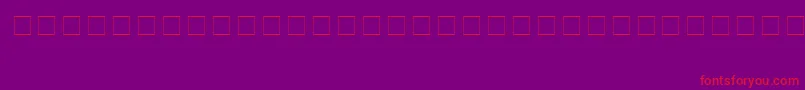 NoraCasual-Schriftart – Rote Schriften auf violettem Hintergrund