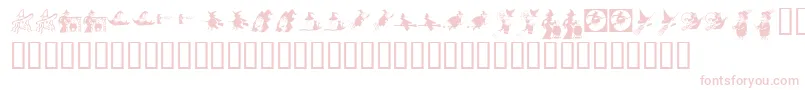 KrOhWitchyPoo Font – Pink Fonts on White Background