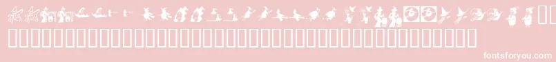 KrOhWitchyPoo Font – White Fonts on Pink Background