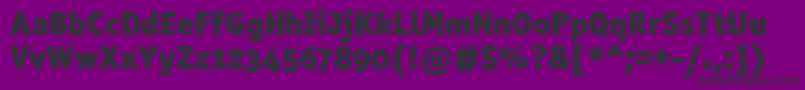 Officinasanblkositctt Font – Black Fonts on Purple Background