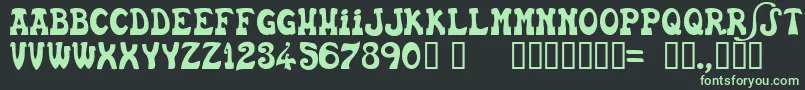 EuskalFontNormal Font – Green Fonts on Black Background