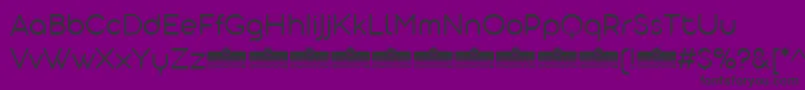 AristotelicaDisplayLightTrial-Schriftart – Schwarze Schriften auf violettem Hintergrund