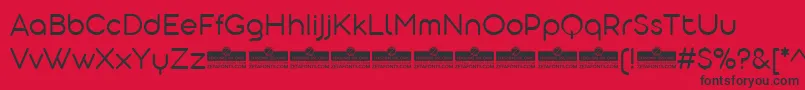 AristotelicaDisplayLightTrial Font – Black Fonts on Red Background
