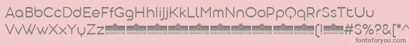 AristotelicaDisplayLightTrial Font – Gray Fonts on Pink Background