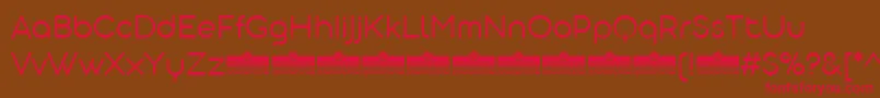 AristotelicaDisplayLightTrial Font – Red Fonts on Brown Background