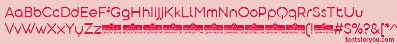 AristotelicaDisplayLightTrial Font – Red Fonts on Pink Background