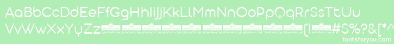 AristotelicaDisplayLightTrial Font – White Fonts on Green Background