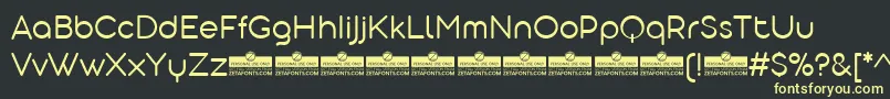 AristotelicaDisplayLightTrial Font – Yellow Fonts on Black Background