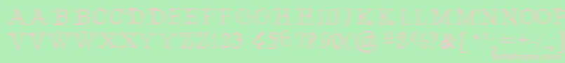 FairiesWearBoots Font – Pink Fonts on Green Background