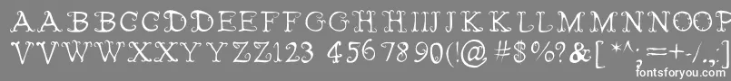 FairiesWearBoots Font – White Fonts on Gray Background