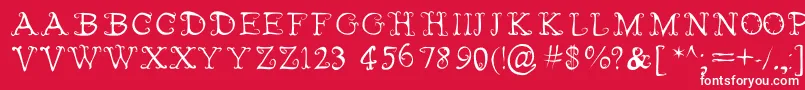 FairiesWearBoots Font – White Fonts on Red Background