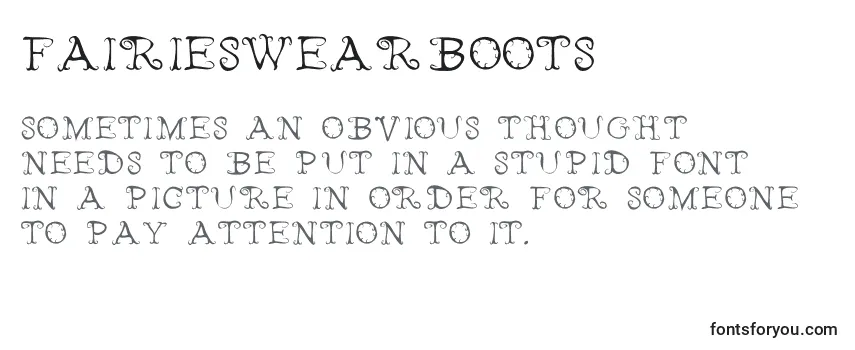 Review of the FairiesWearBoots Font