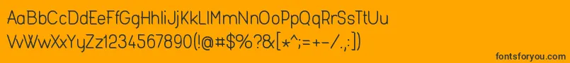 Fashr954 Font – Black Fonts on Orange Background