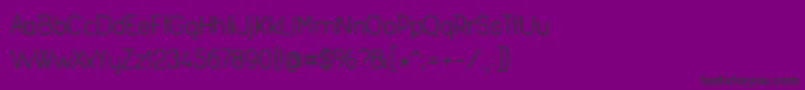 Fonte Fashr954 – fontes pretas em um fundo violeta