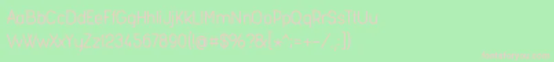 Fashr954-fontti – vaaleanpunaiset fontit vihreällä taustalla