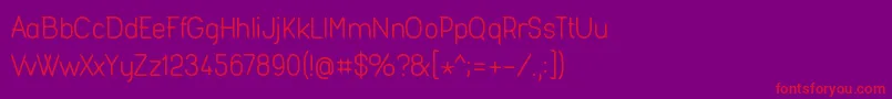 Fashr954 Font – Red Fonts on Purple Background